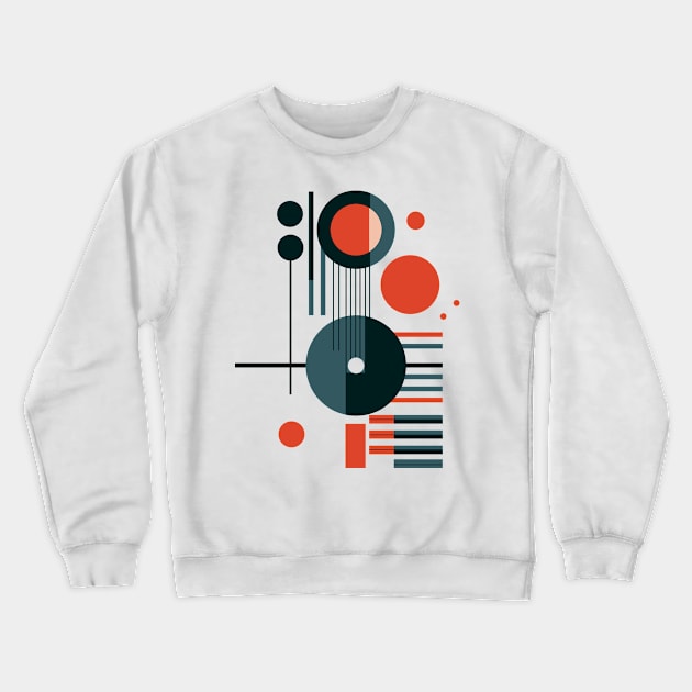 Mid Century Geometry Crewneck Sweatshirt by n23tees